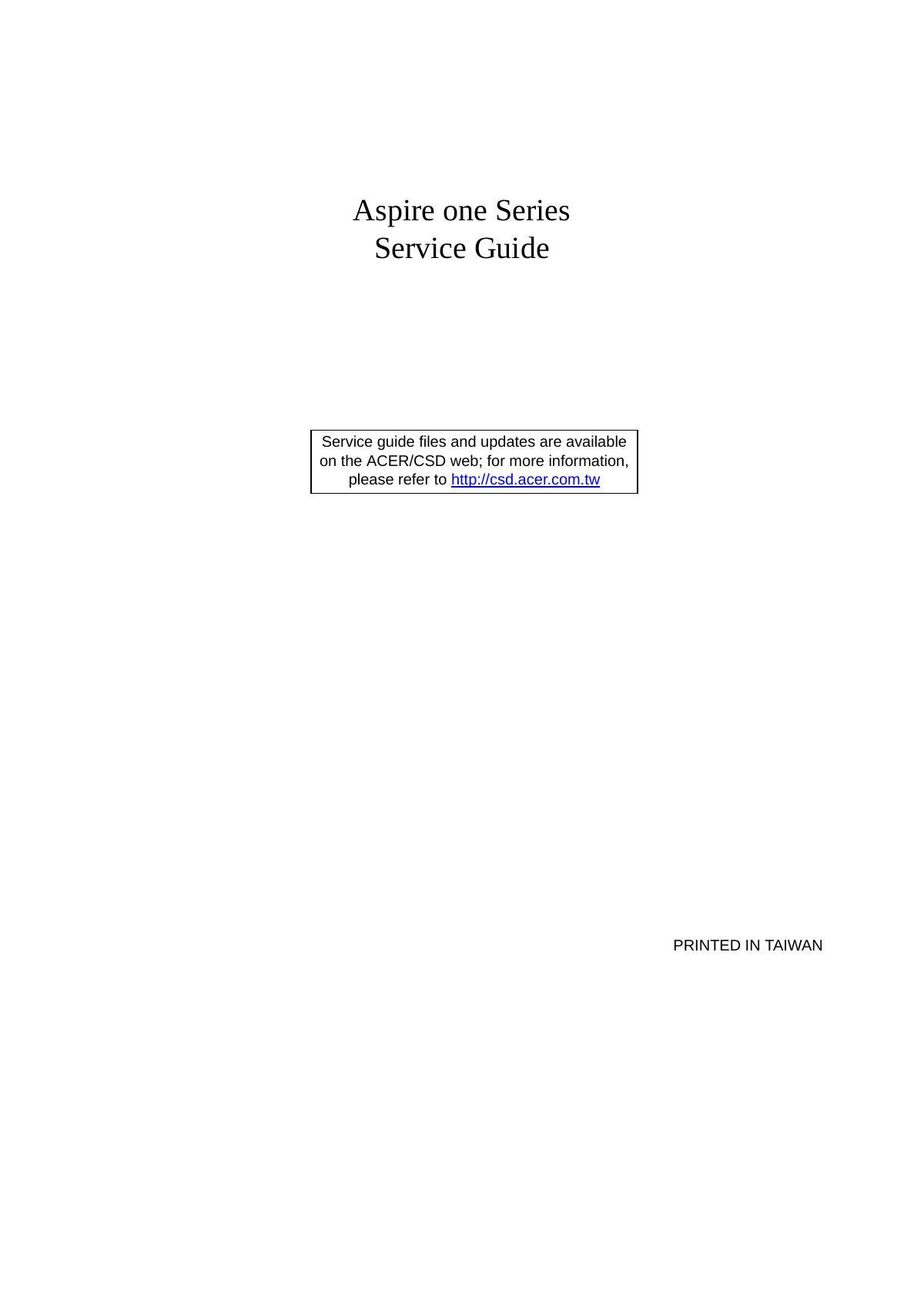 Acer Aspire One 110