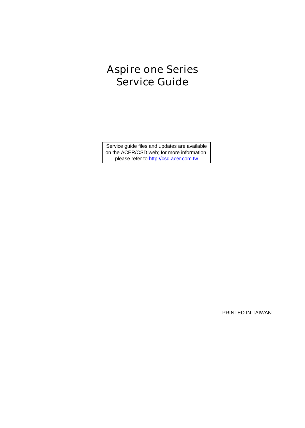 Acer Aspire One D150