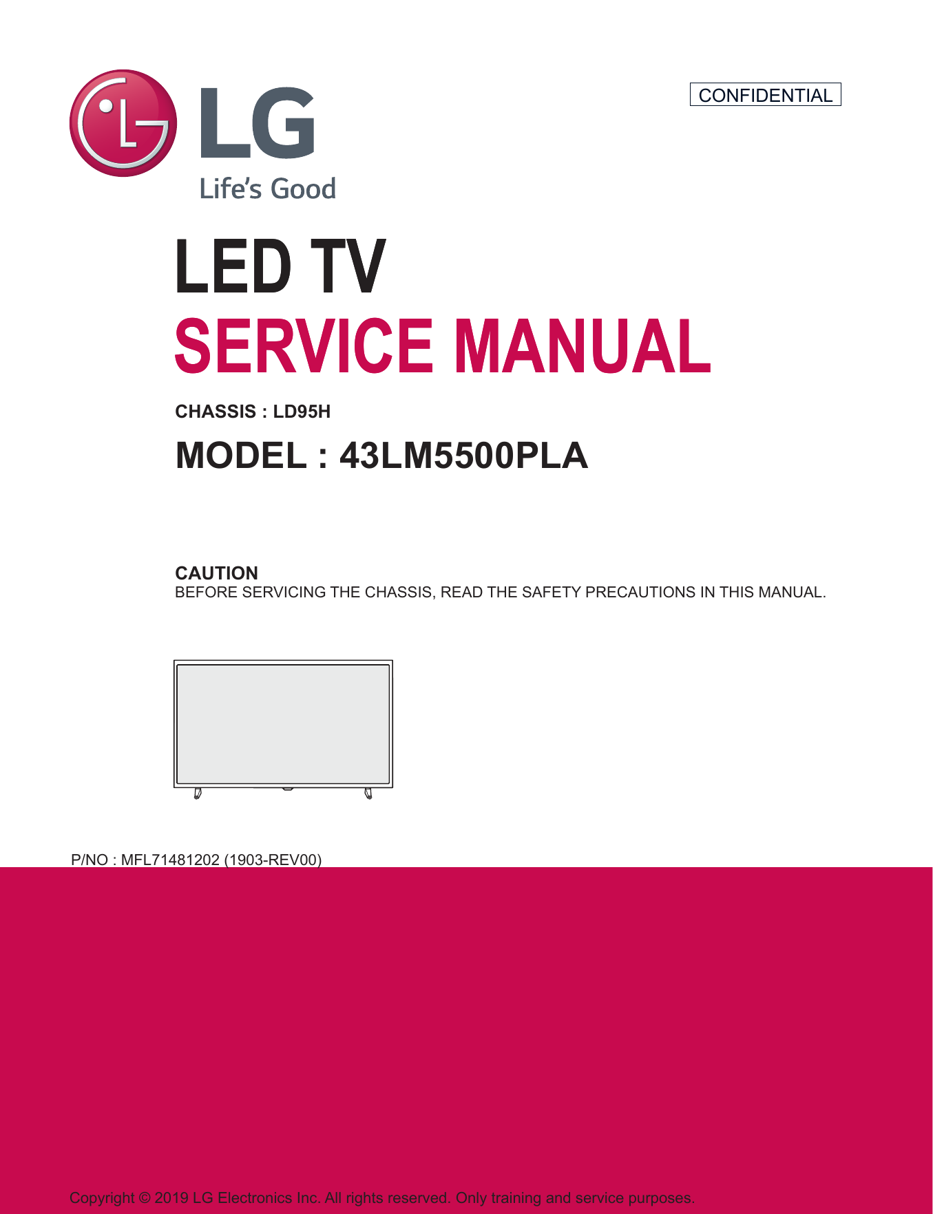 LG 43LM5500PLA