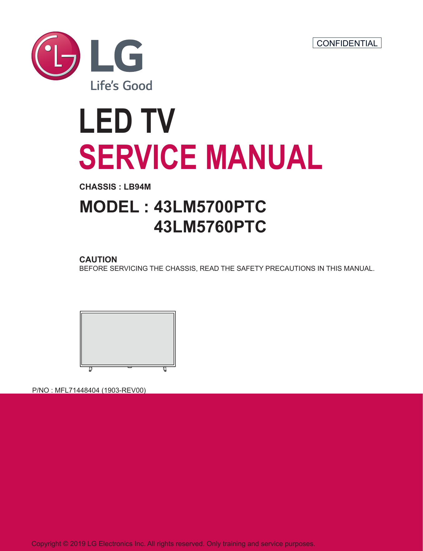 LG 43LM5700PTC/5760PTC