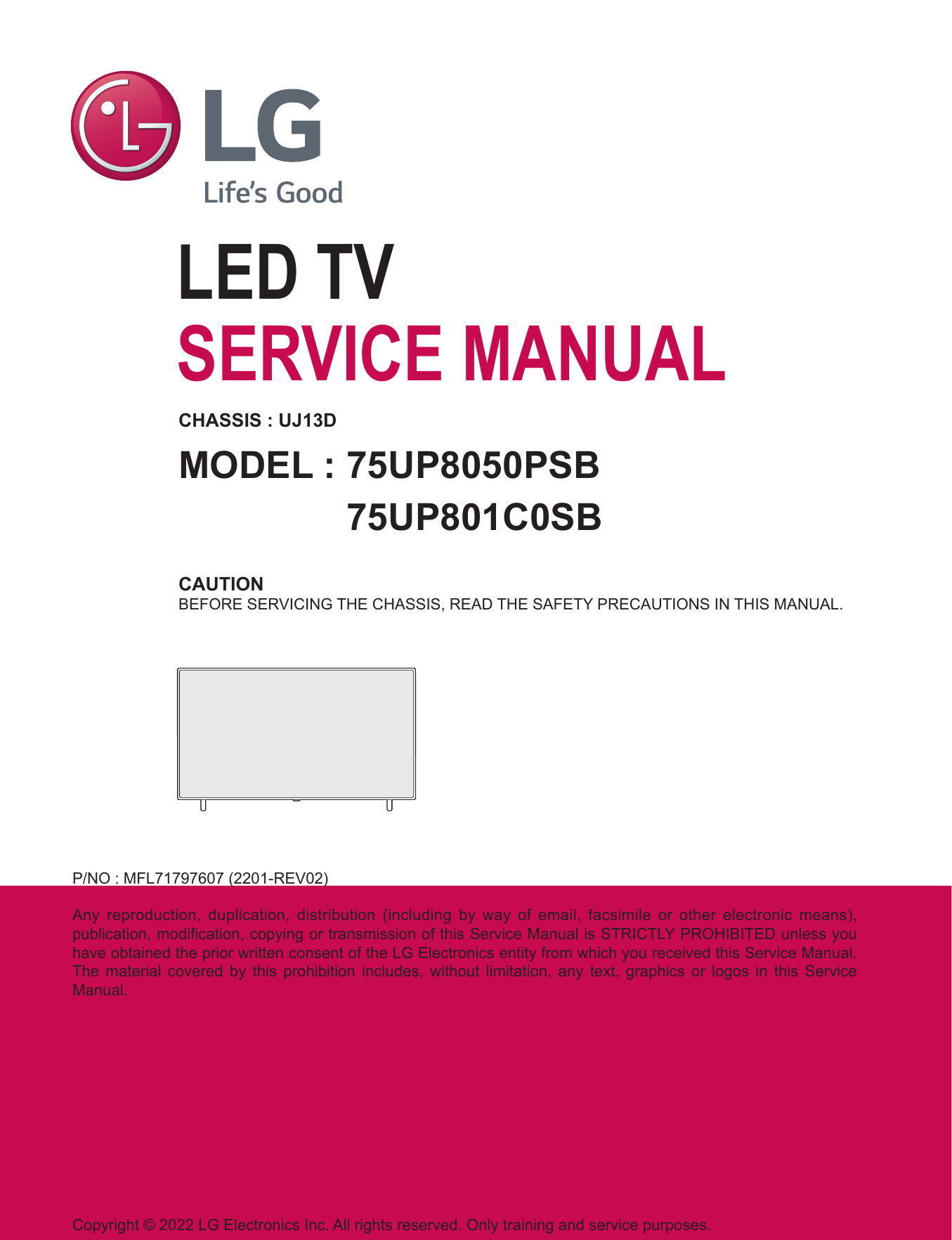 LG 75UP8050PSB